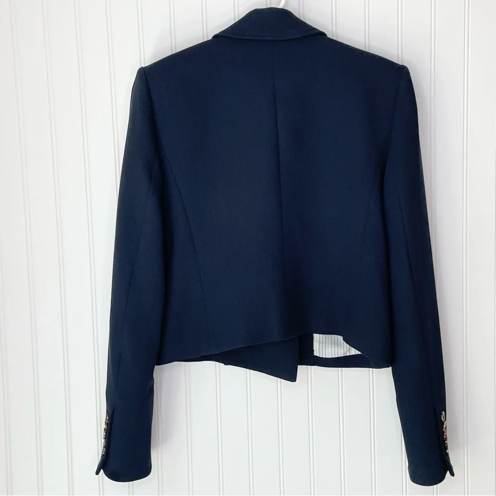 Veronica Beard Nevis Blazer Jacket Navy Blue Size 4 - Picture 9 of 12